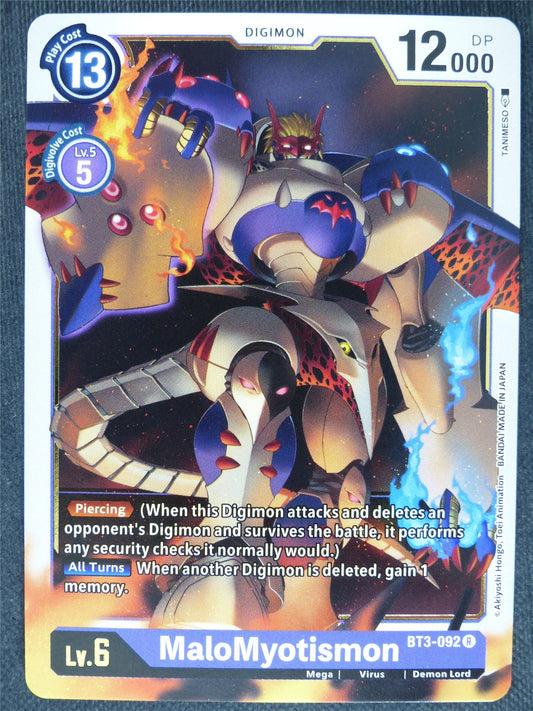 MaloMyotismon BT3-092 R - Digimon Cards #OC