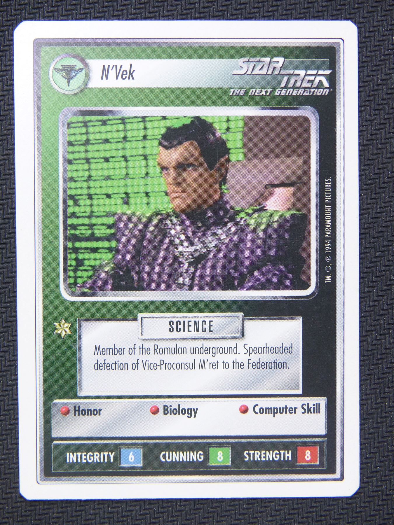 Neral White Border - Star Trek Next Gen Card #4PK