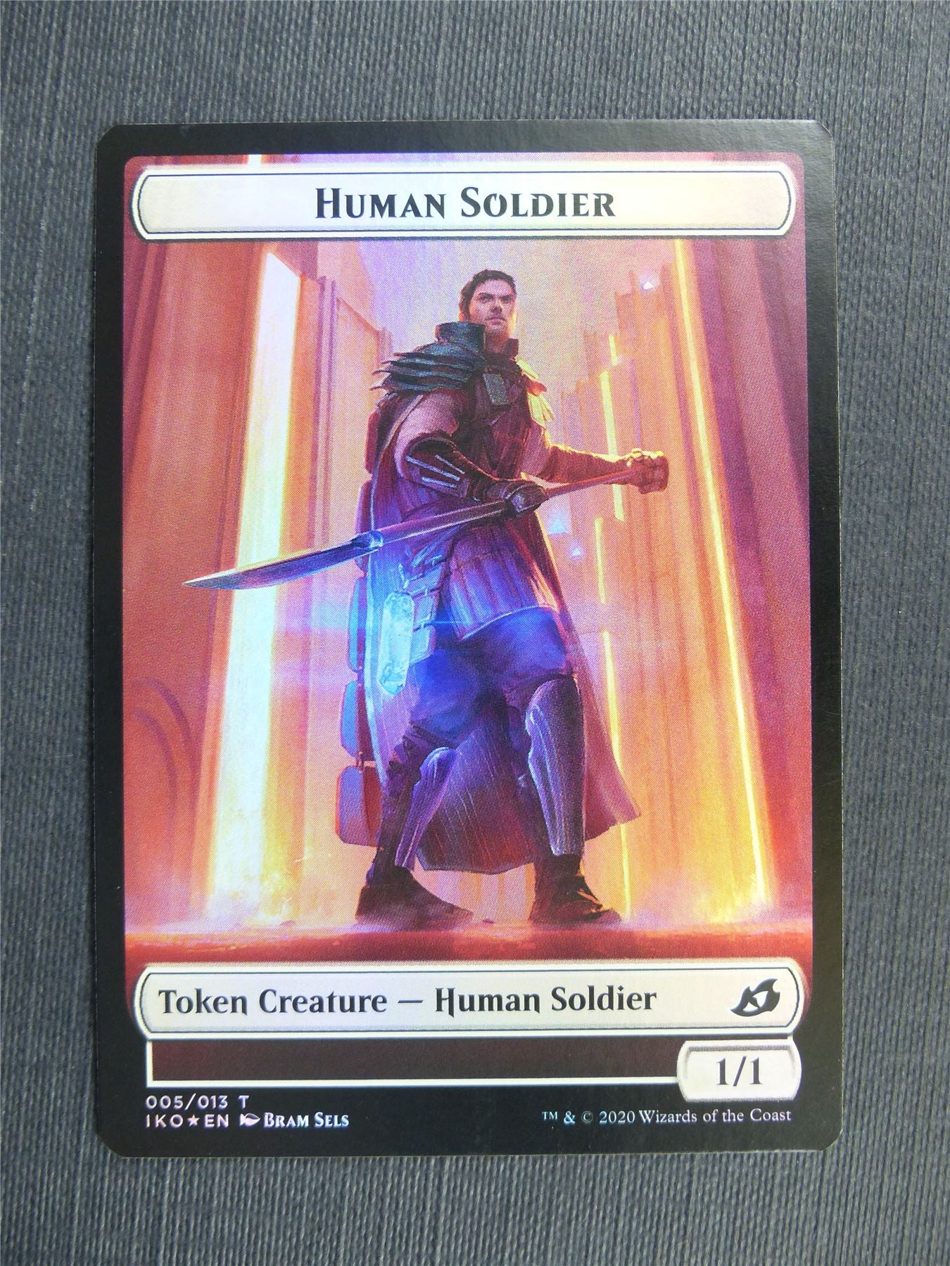 Beast / Human Soldier Token Foil - IKO - Mtg Card