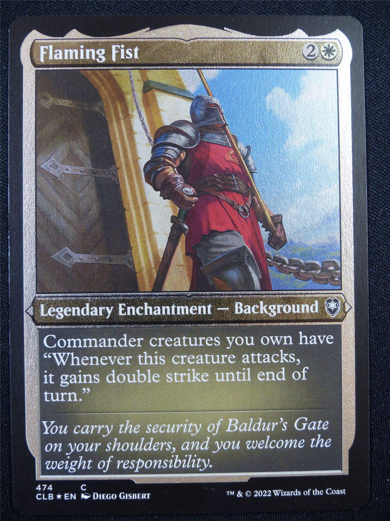 Flaming Fist Etched Foil - Mtg Card #J3