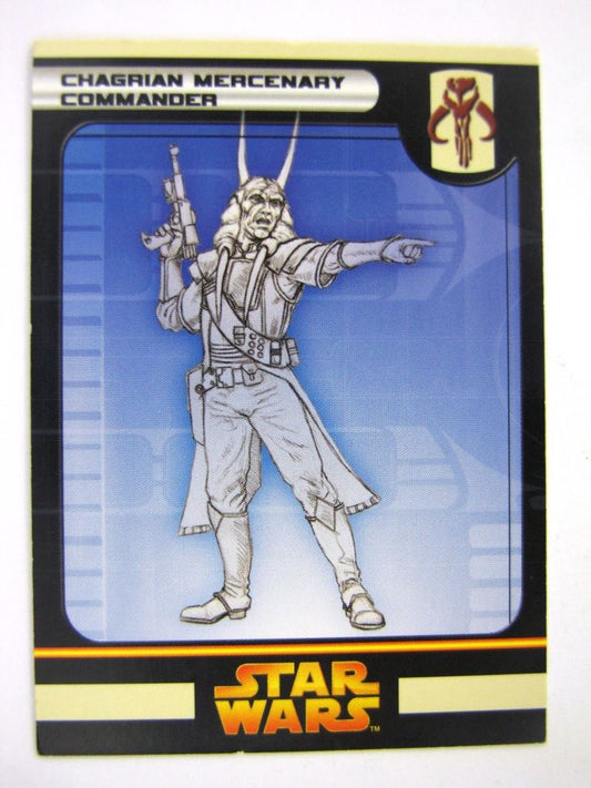 Star Wars Miniature Spare Cards: CHAGRIAN MERCENARY COMMANDER # 11B9