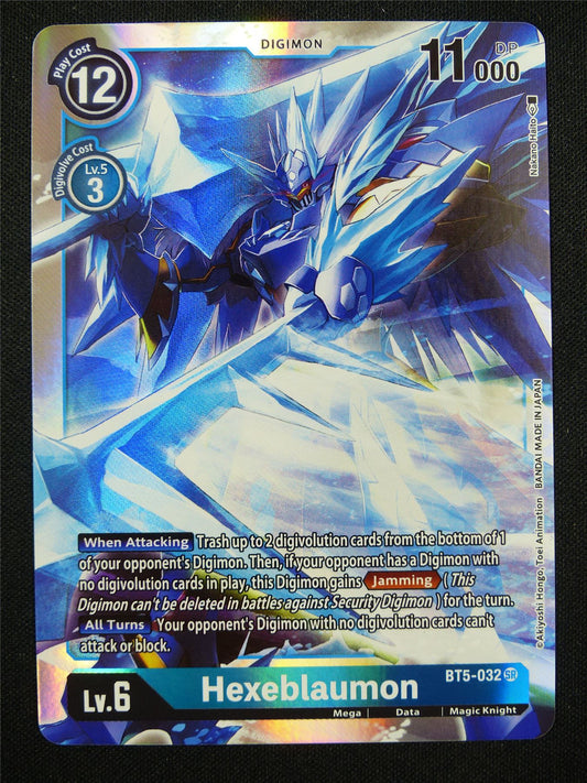 Hexeblaumon BT5-032 SR - Digimon Card #9S