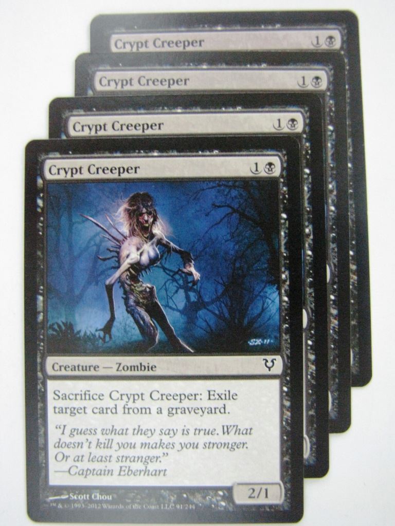 MTG Magic Cards: CRYPT CREEPER x4 # 8G23