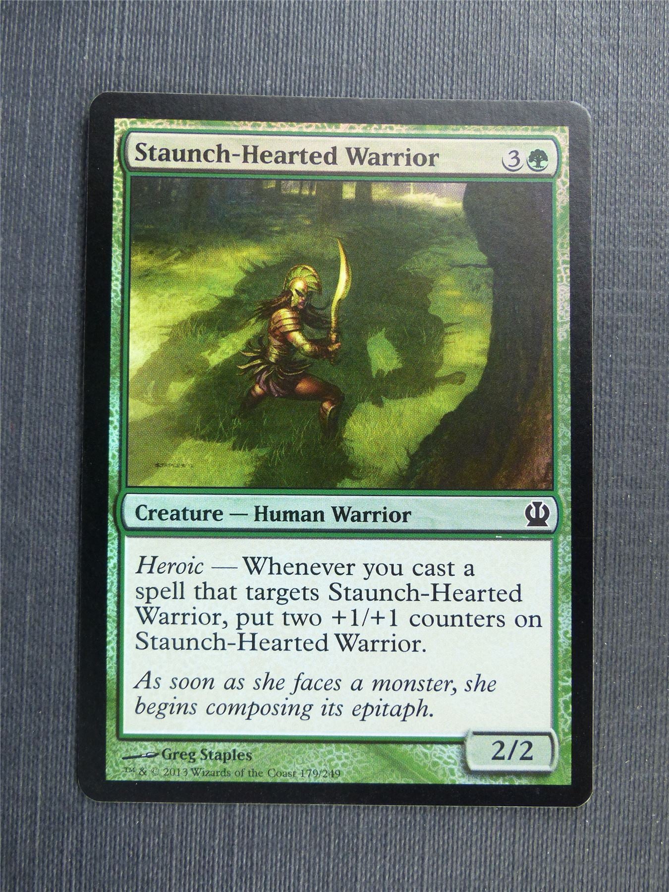 Staunch-Hearted Warrior Foil - Mtg Magic Cards #570