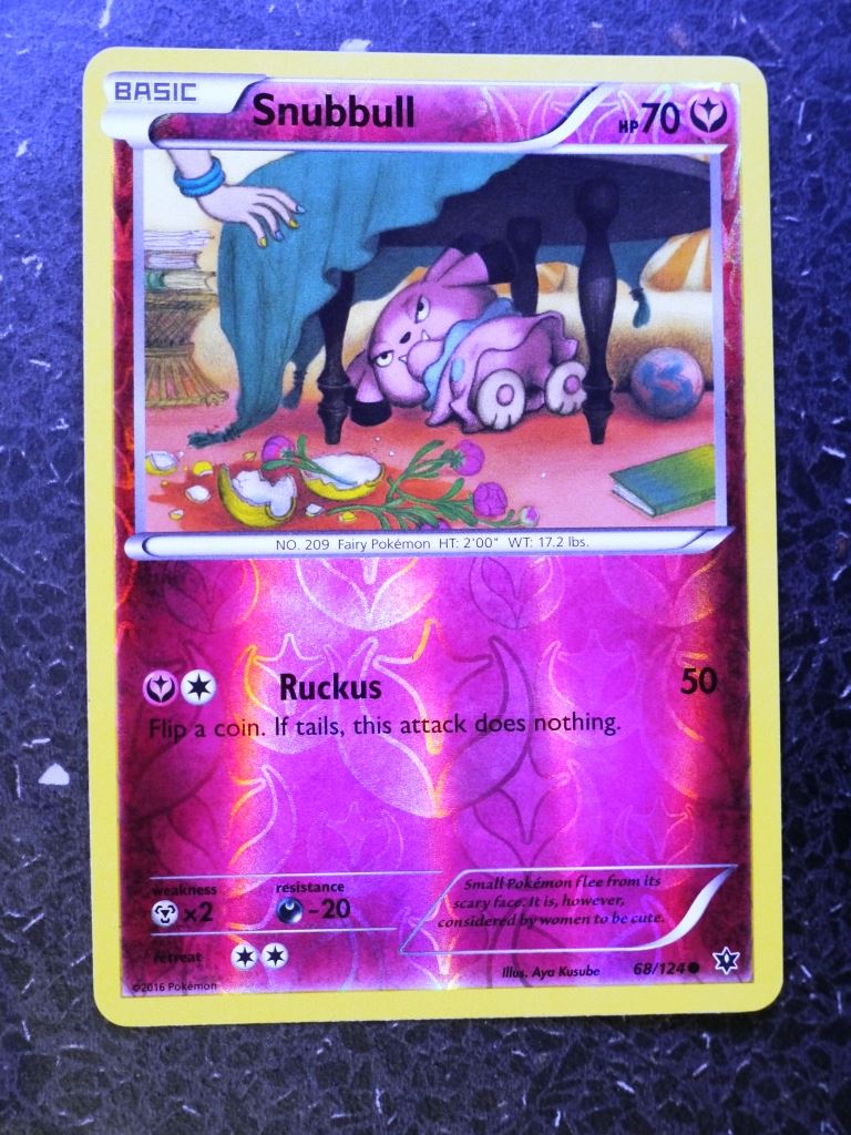 Pokemon Cards: SNUBBULL 68/124 REVERSE HOLLOW # 4F74