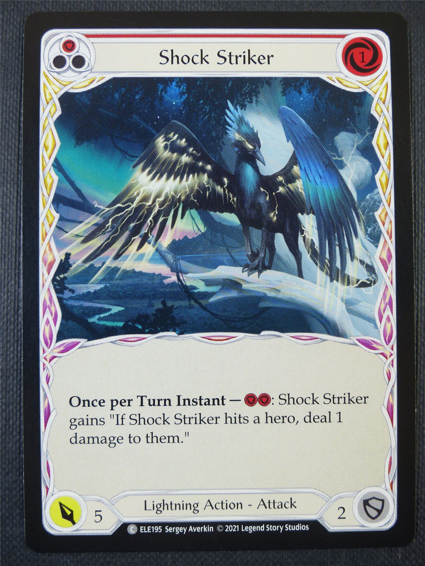 Shock Striker - Red - Tales of Aria 1st ed - Flesh and Blood Card #63A