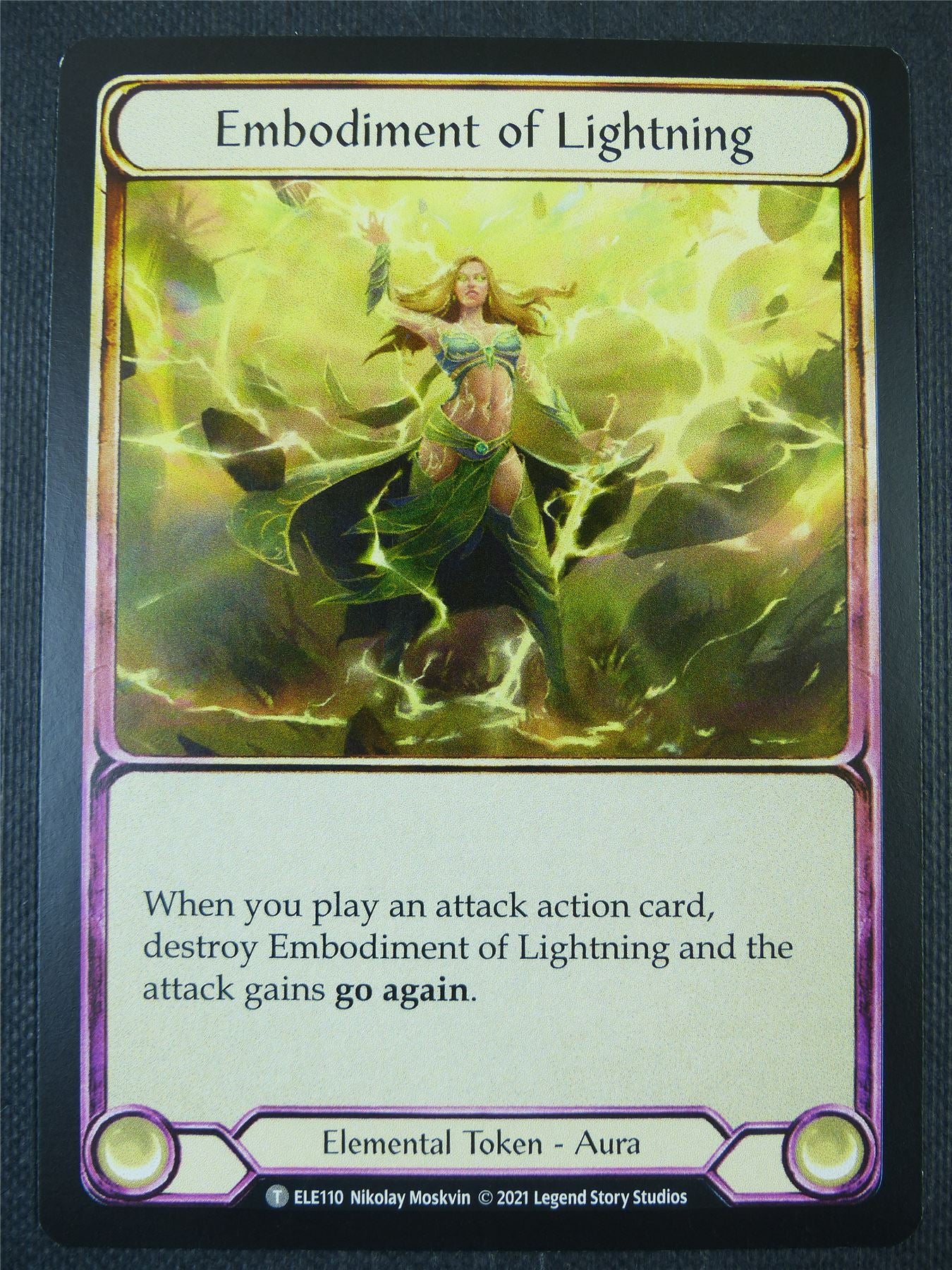 Embodiment of Earth / Embodiment of Lightning - Tales of Aria 1st ed - Flesh and Blood Card #65N