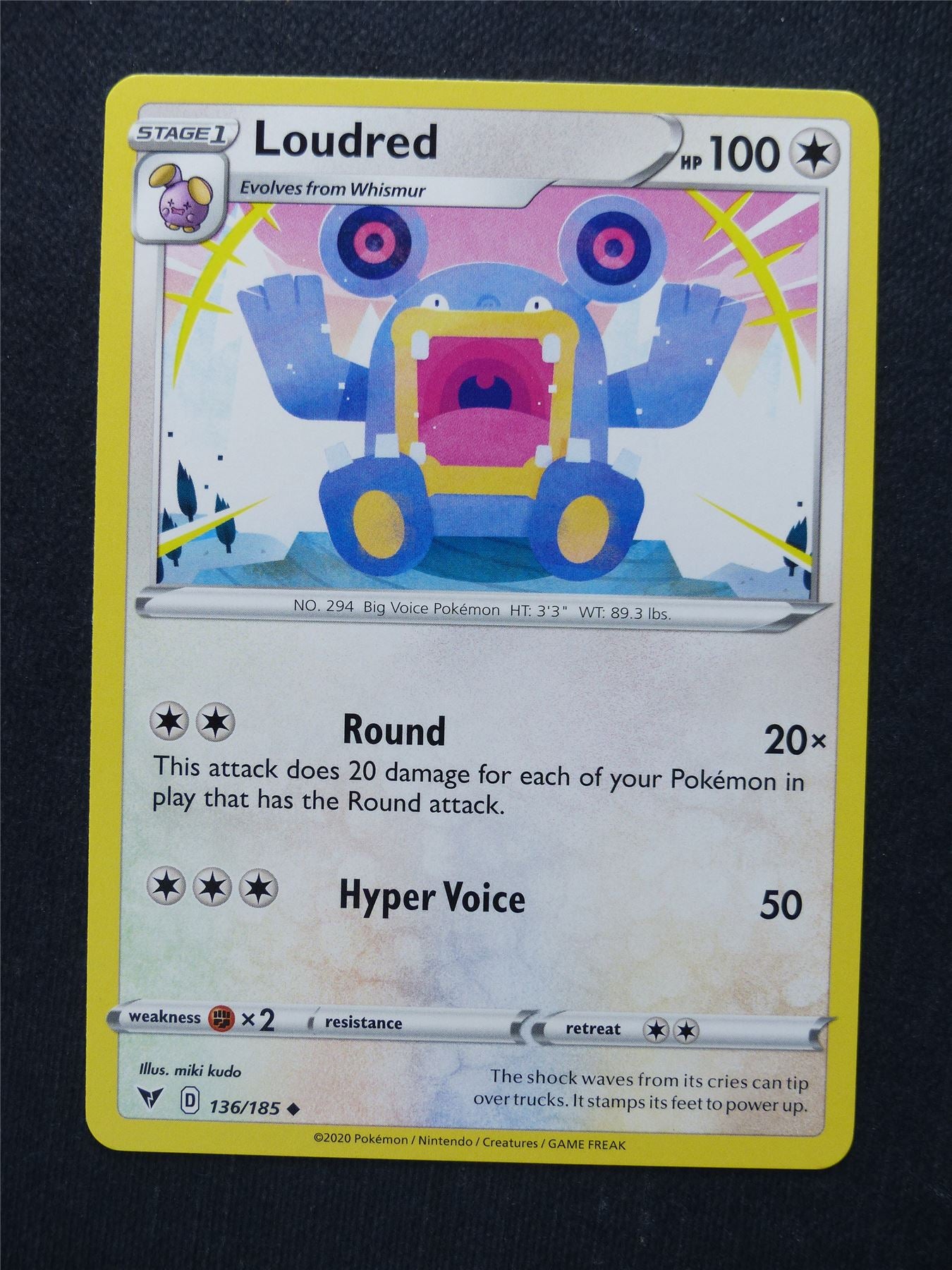 Loudred 136/185 - Vivid Voltage