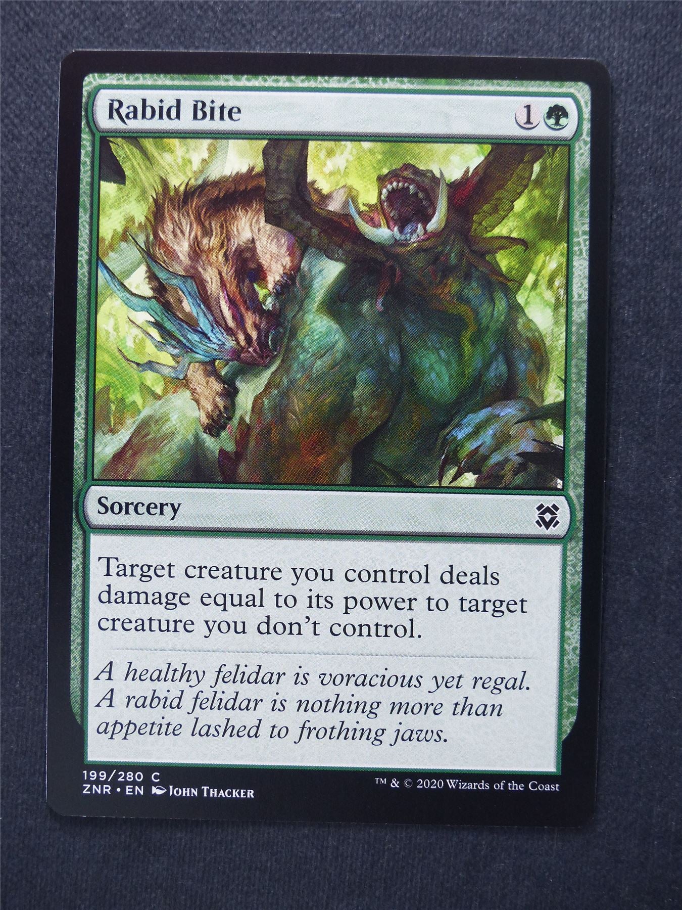 Rabid bite - Mtg Magic Cards #TZ