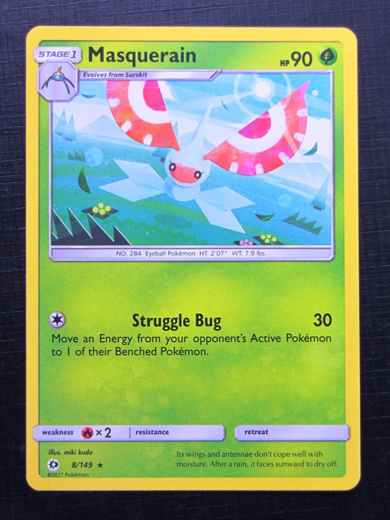 masquerain pokemon card Pokemon Cards: MASQUERAIN 8/149 # 24J58 – Archeron