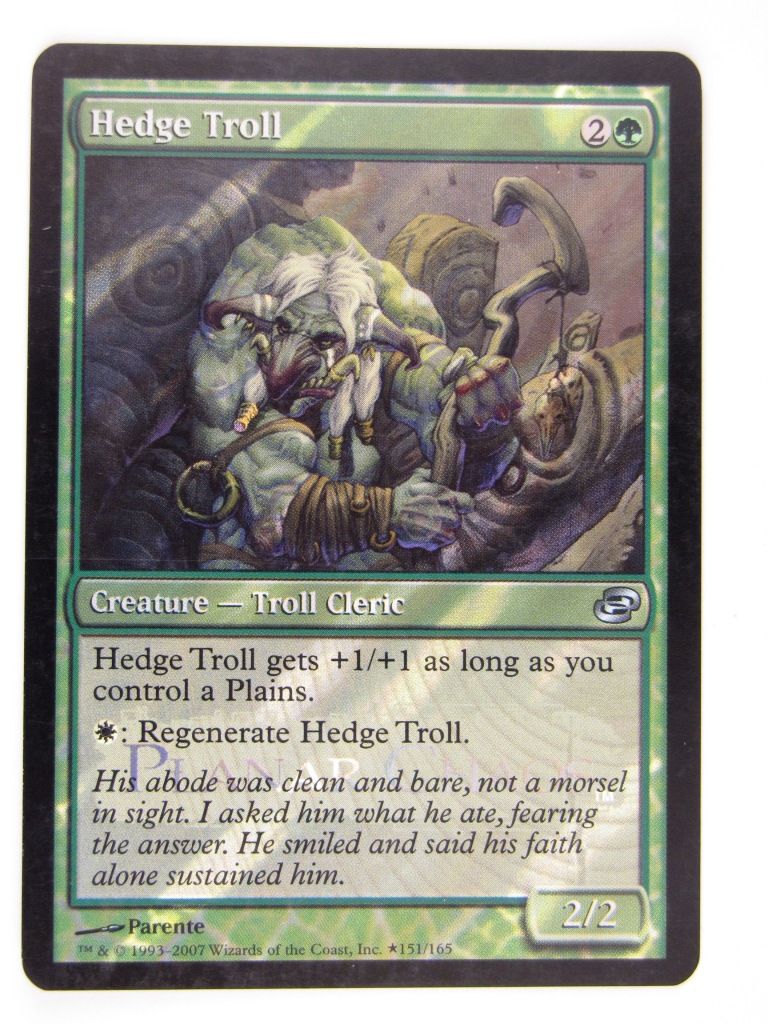 Mtg FOIL - HEDGE TROLL promo - played