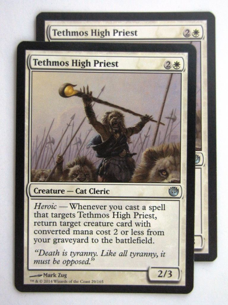 MTG Magic Cards: TETHMOS HIGH PRIEST x2 Journey to Nyx # 24E25