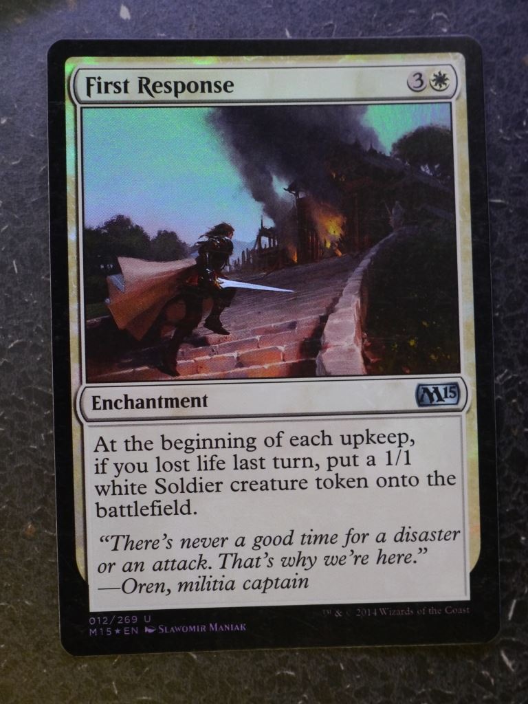 MTG Magic Cards: FIRST RESPONSE FOIL # 4I34