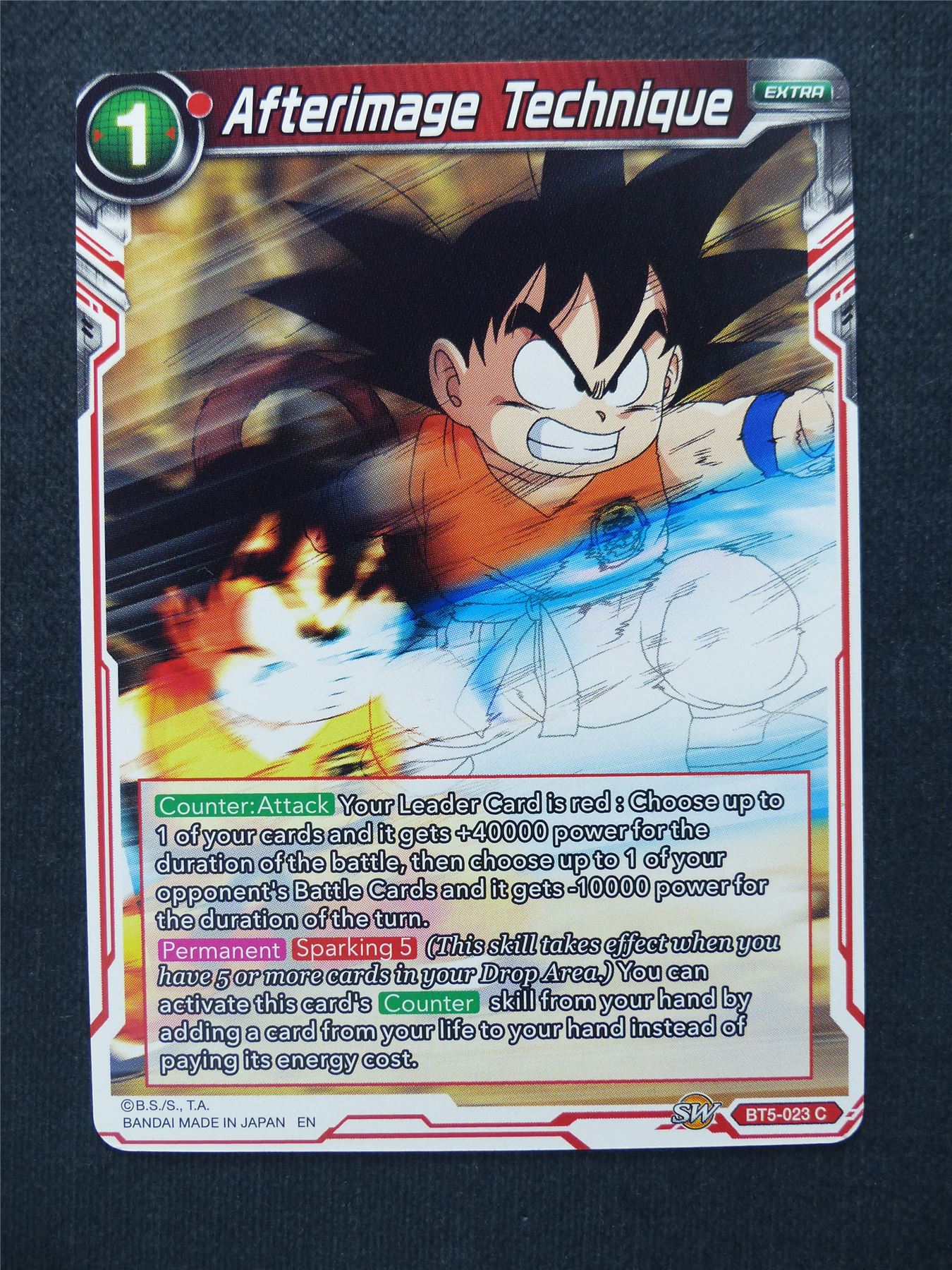 Afterimage Technique - Dragon Ball Super Cards #15