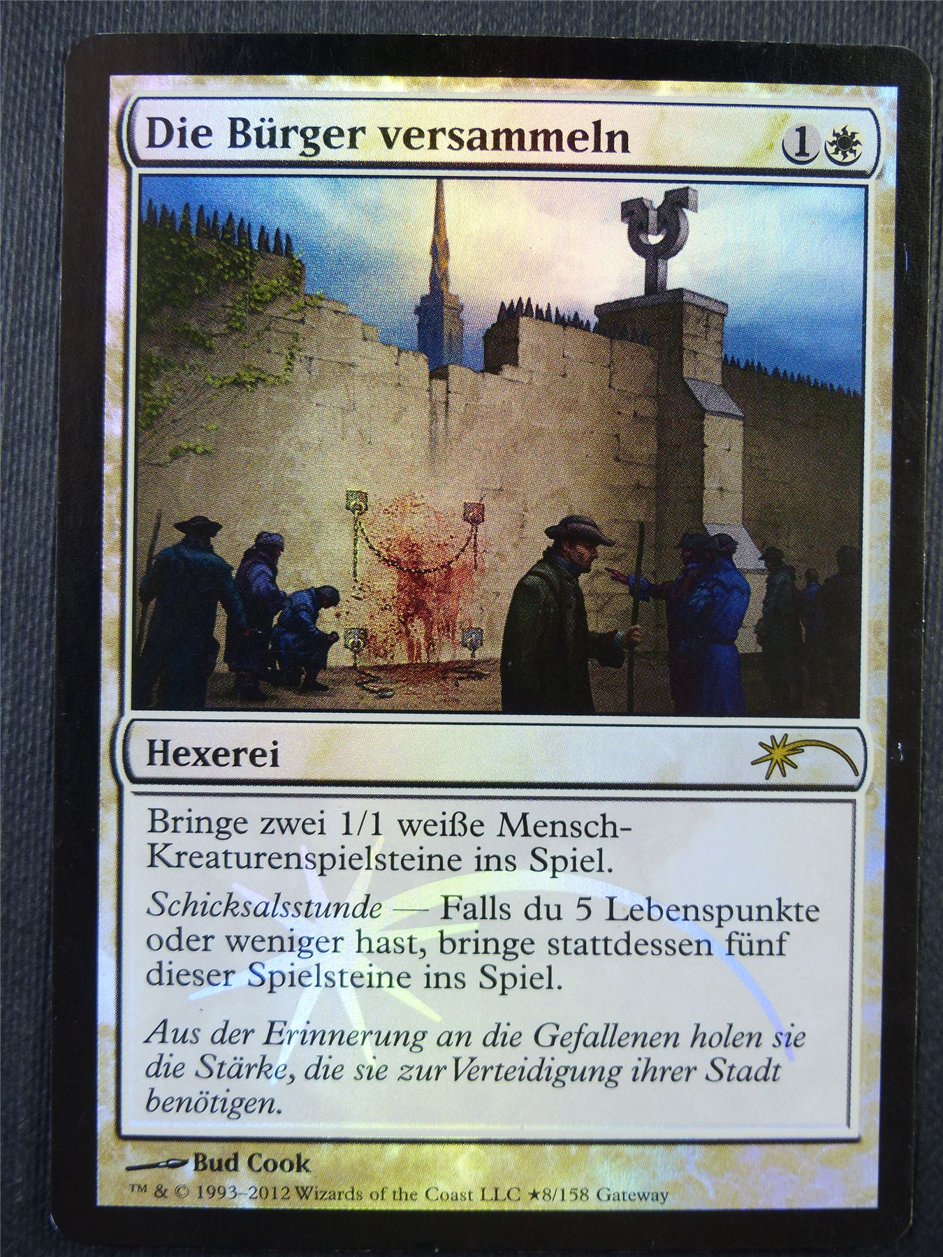 Gather the Townsfolk Promo Foil German played - Mtg Card #6AR Gather the Townsfolk Promo Foil German played - Mtg Card #6AR