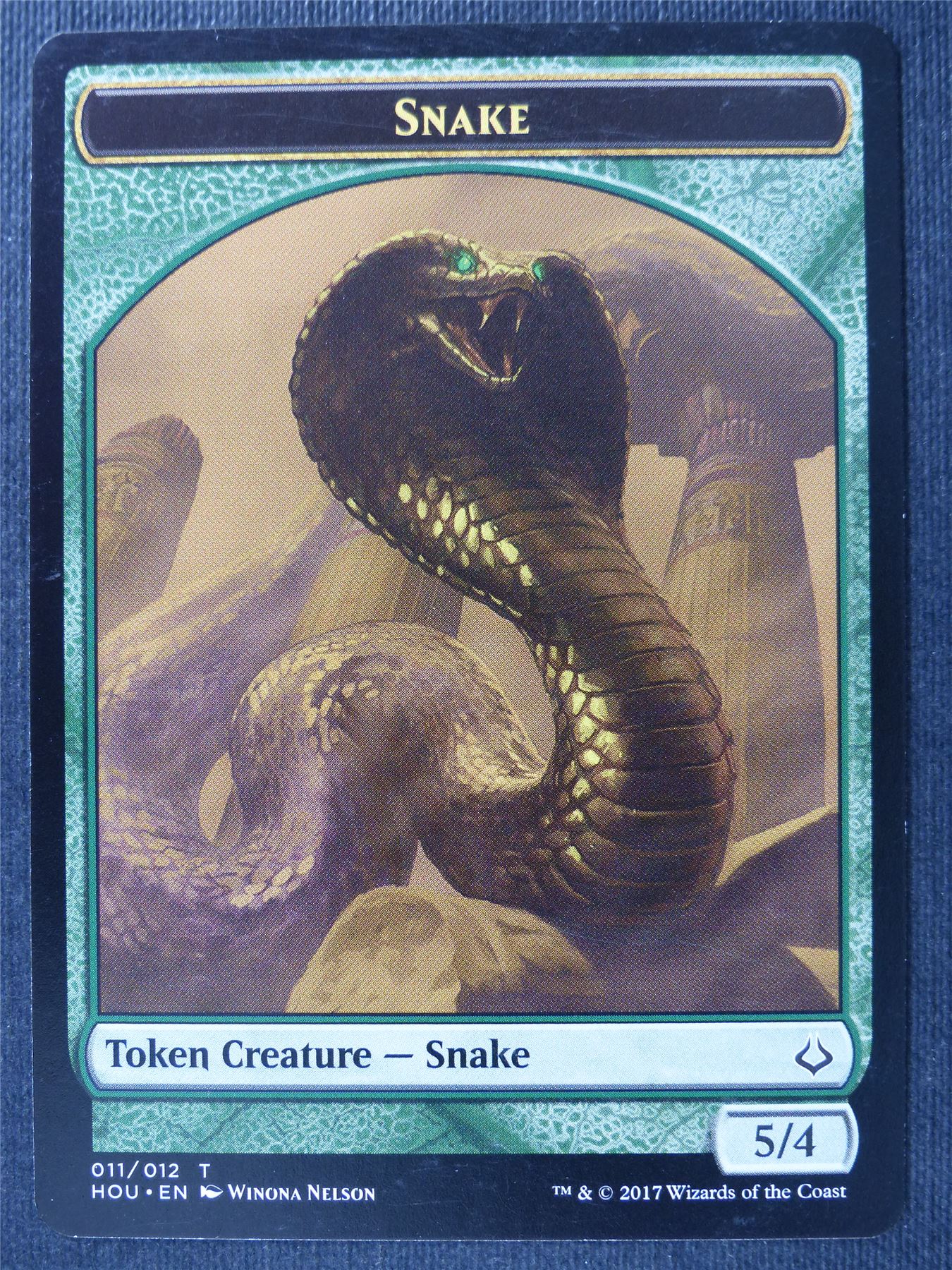 Snake Token - Mtg Card #1W9