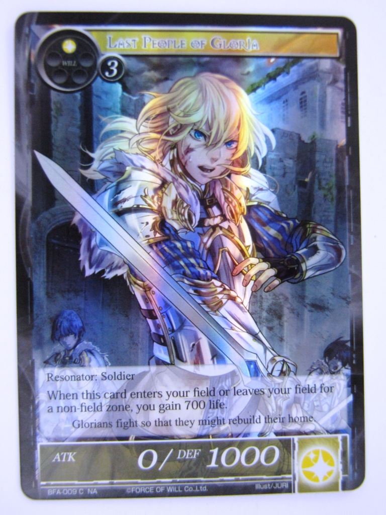 Force Of Will Cards: LAST PEOPLE OF GLORIA FOIL # 13B79