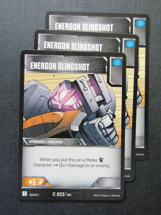 Energon Slingshot C 023/081 x3 - Transformers Cards # 7F37