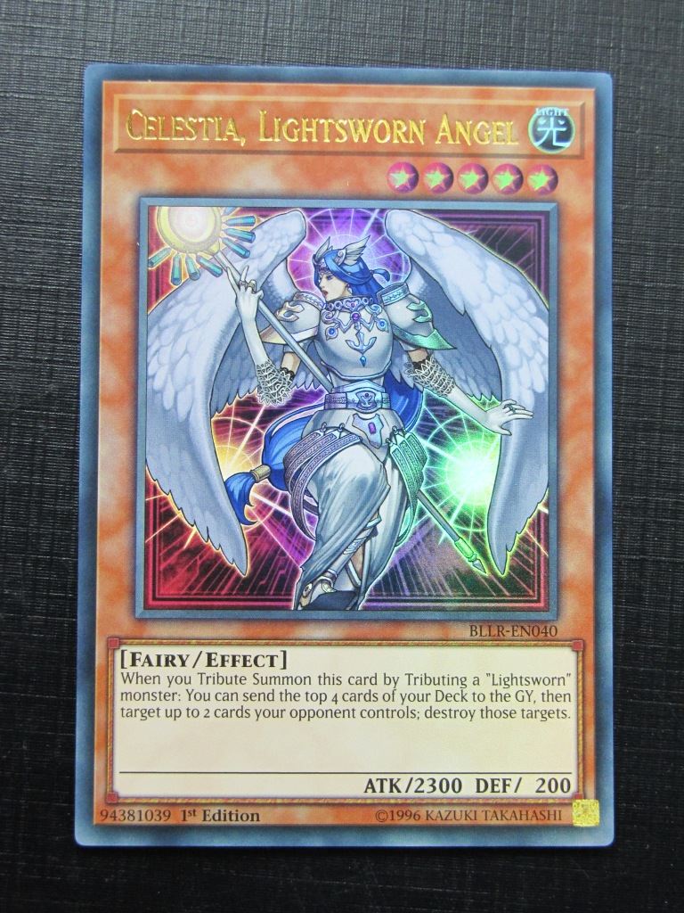lightsworn cards yugioh Yugioh Cards: CELESTIA LIGHTSWORN ANGEL BLLR ULTRA RARE 1st Ed # 2B42 –  Archeron