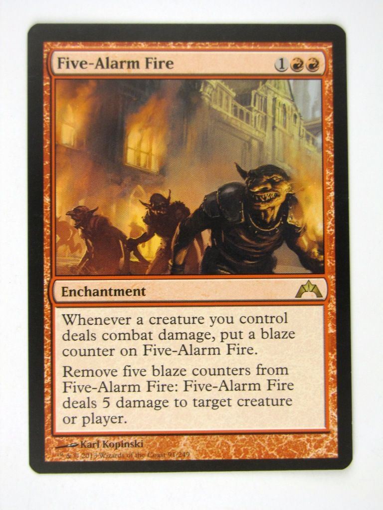 MTG played Cards: FIVE-ALARM FIRE # 13H7