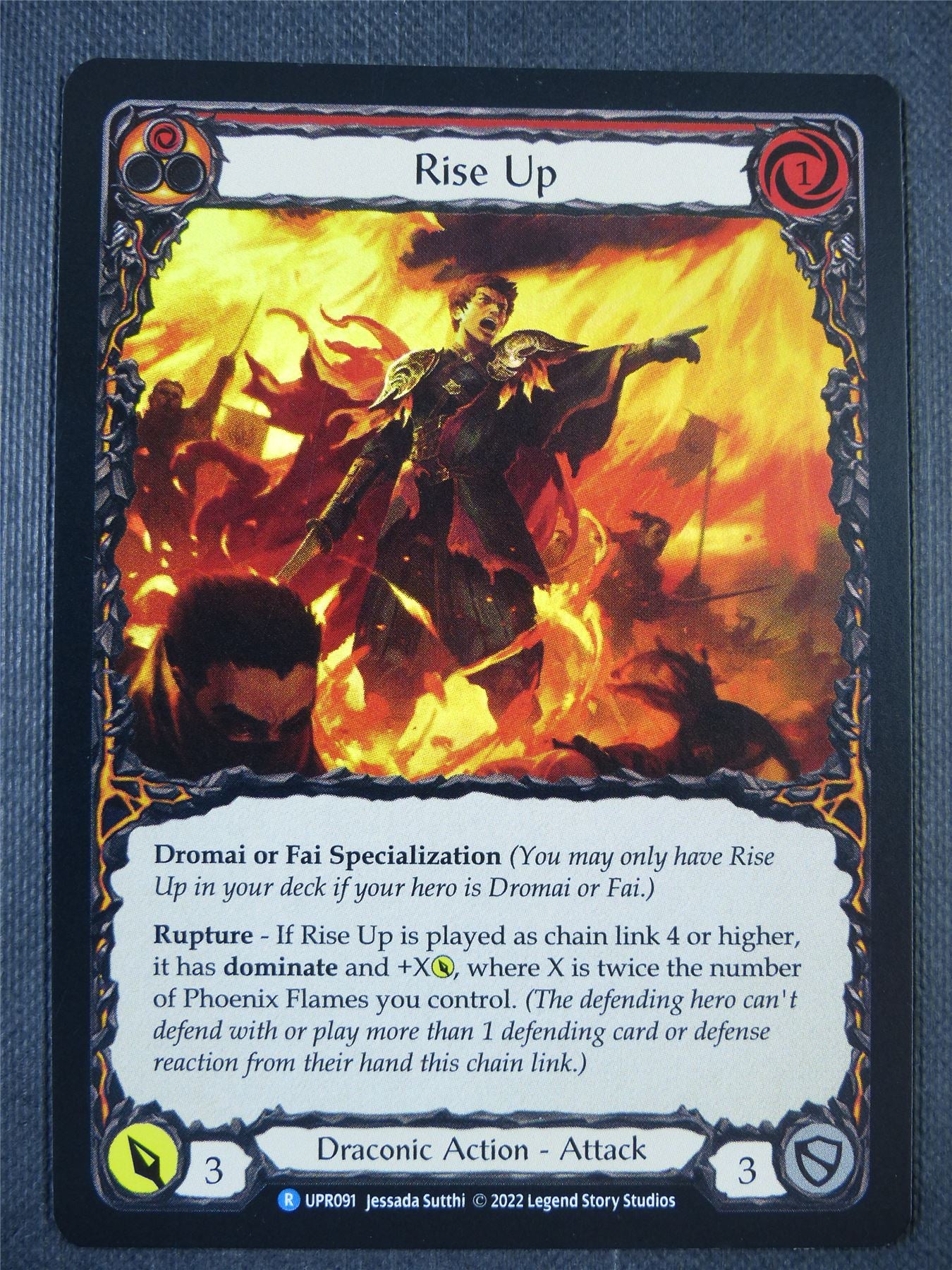 Rise Up R UPR091 Foil - Red - Flesh & Blood Card #6UJ