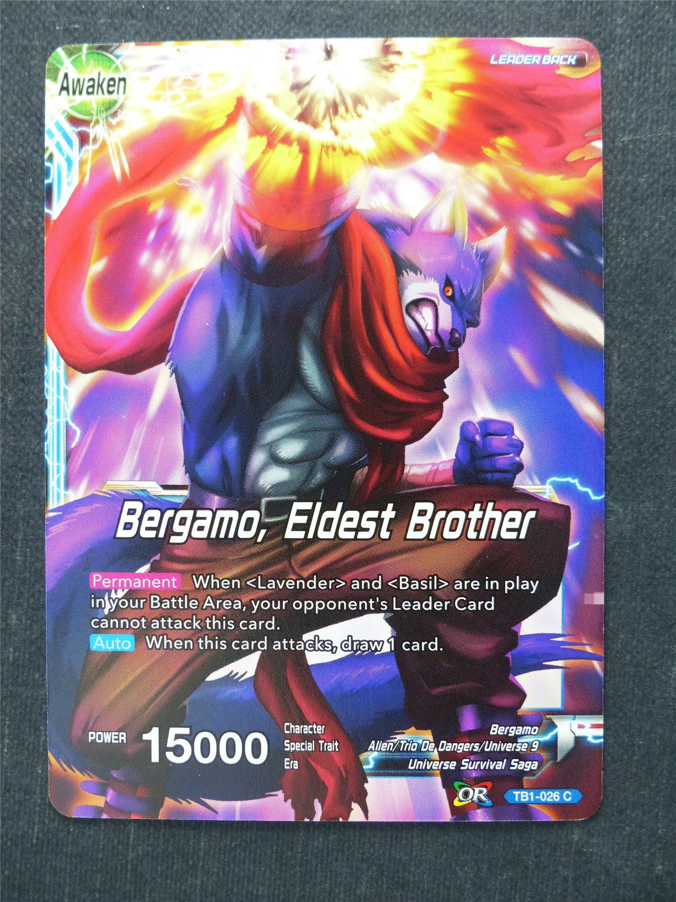 Bergamo Eldest Brother - Dragon Ball Super Cards #5Y