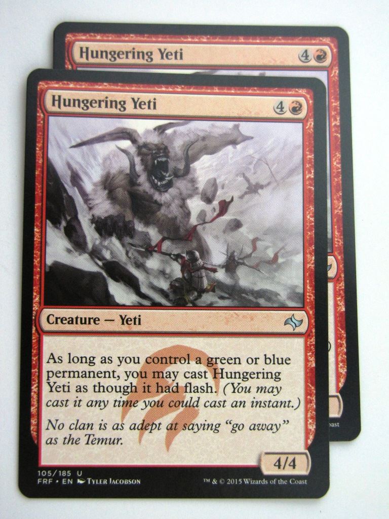 MTG Magic Cards: Fates Reforged: HUNGERING YETI x2 # E59