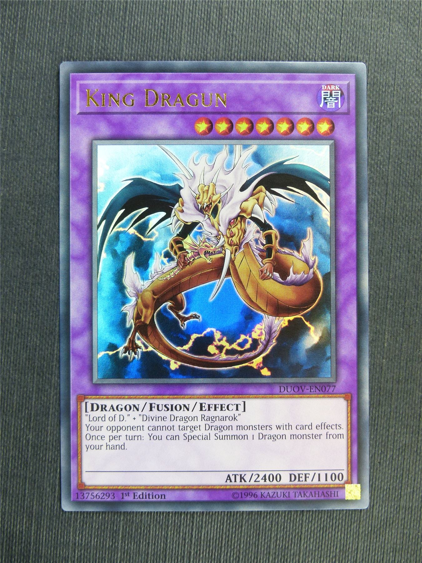 King Dragun DUOV Ultra Rare - 1st ed - Yugioh Cards #2Y3