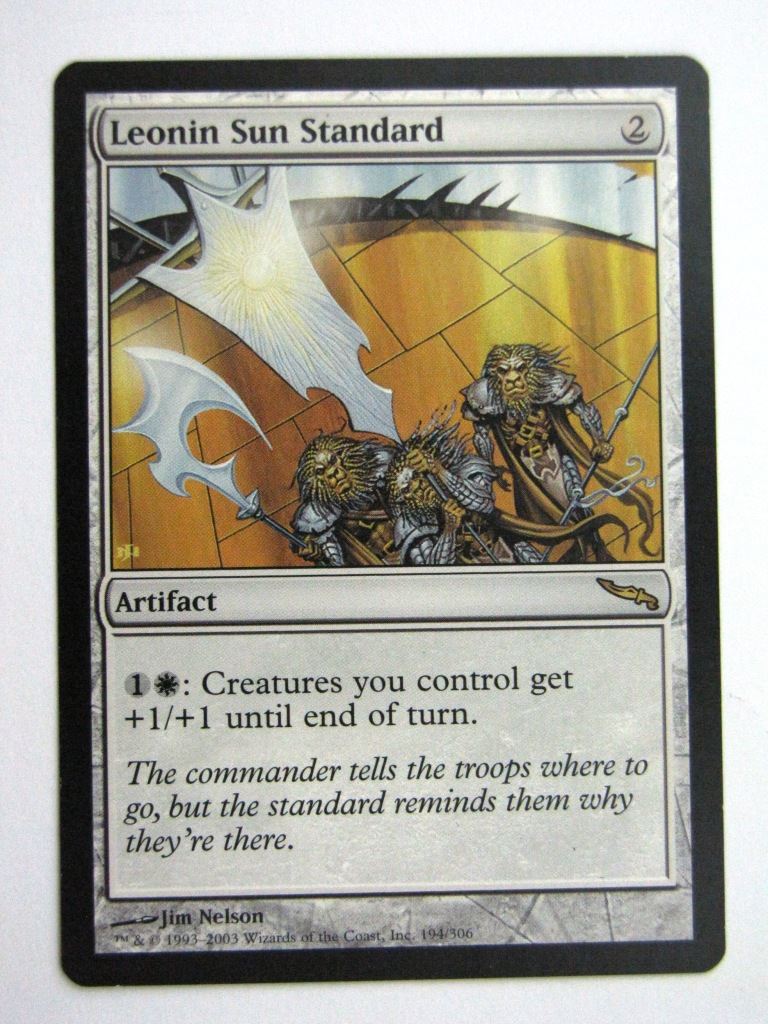 MTG Magic Played Cards: LEONIN SUN STANDARD # 26A66
