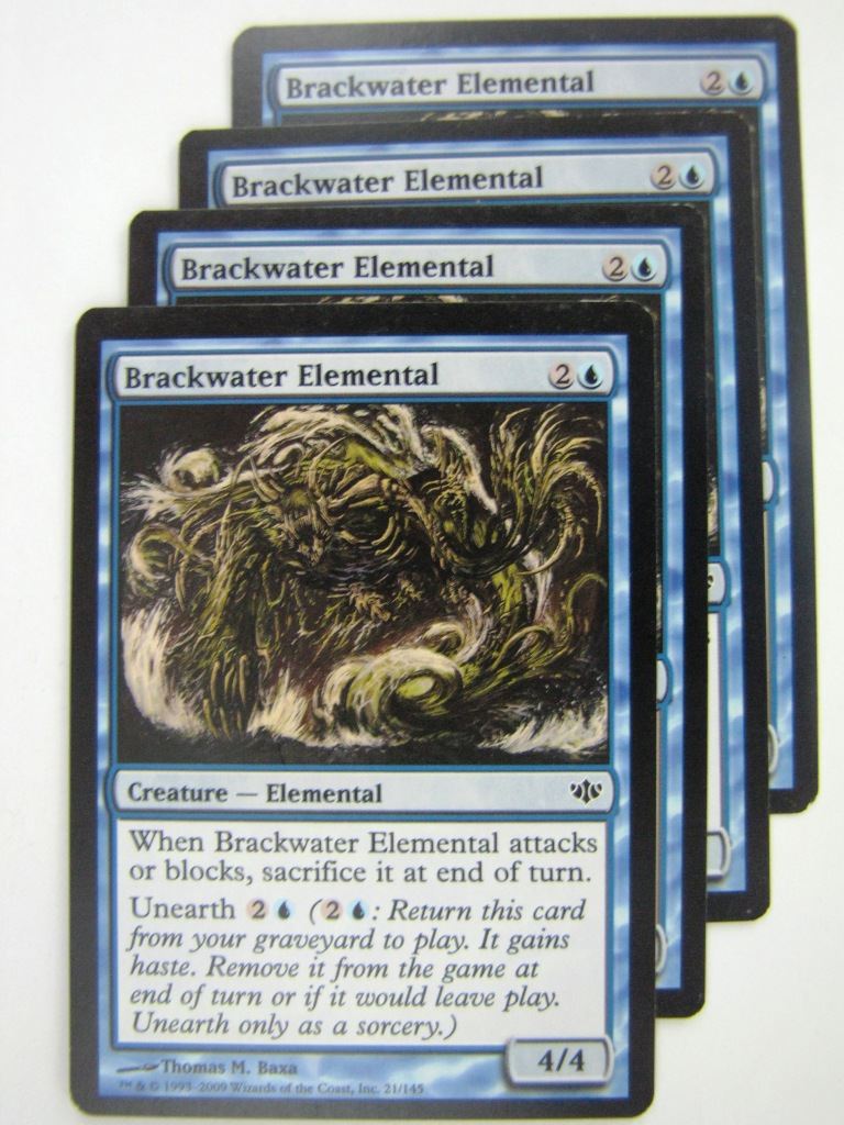 MTG Magic Cards: BRACKWATER ELEMENTAL x4 # 8F33