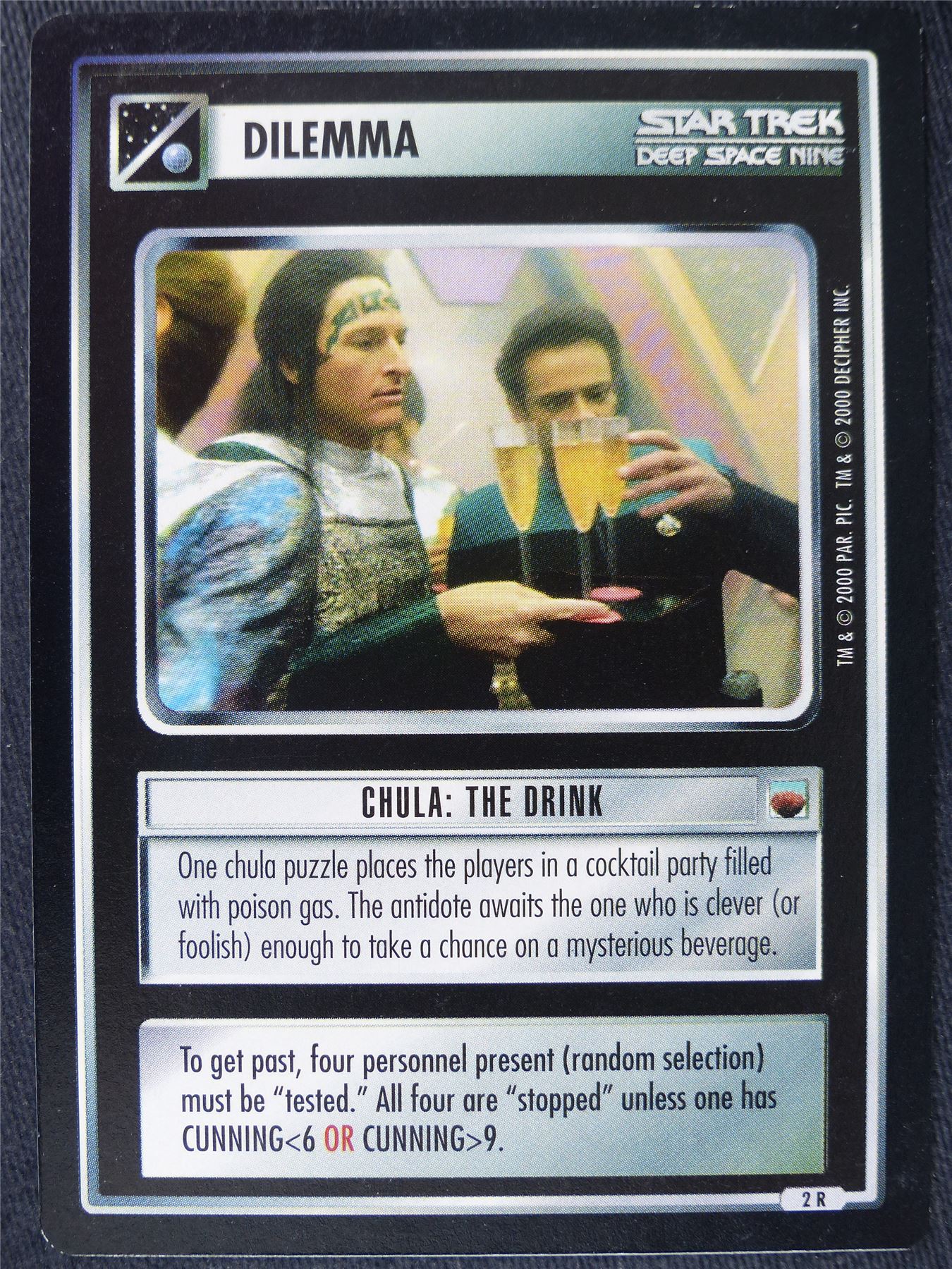Chula: The Drink 2 R - DS9 - Star Trek Cards #LZ