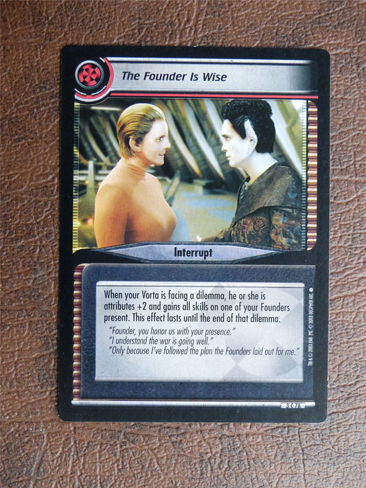 The Founder is Wise - Star Trek CCG TCG Card #X1