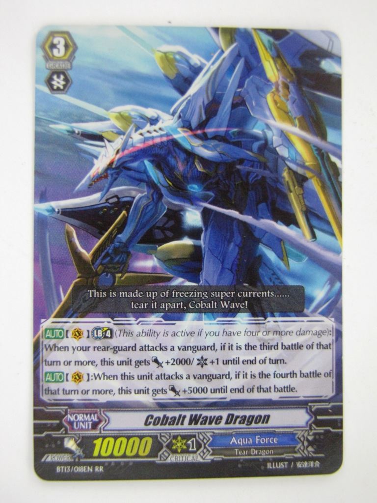 Vanguard Cards: COBALT WAVE DRAGON BT13 RR # 13F53