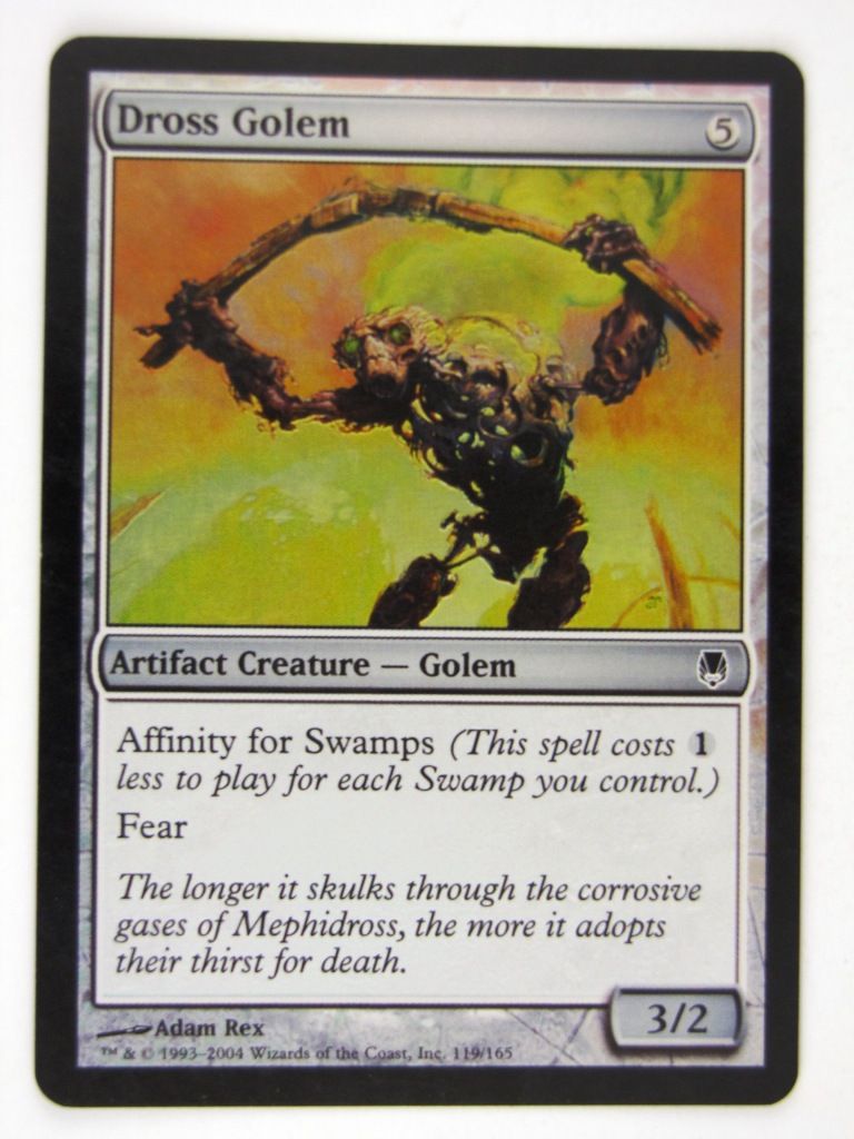Mtg FOIL - DROSS GOLEM - played