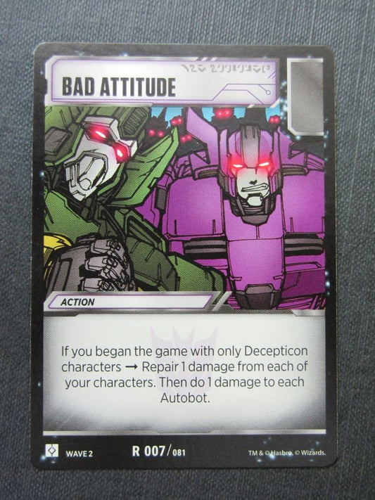 Bad Attitude R 007/081 - Transformers Cards # 7B70