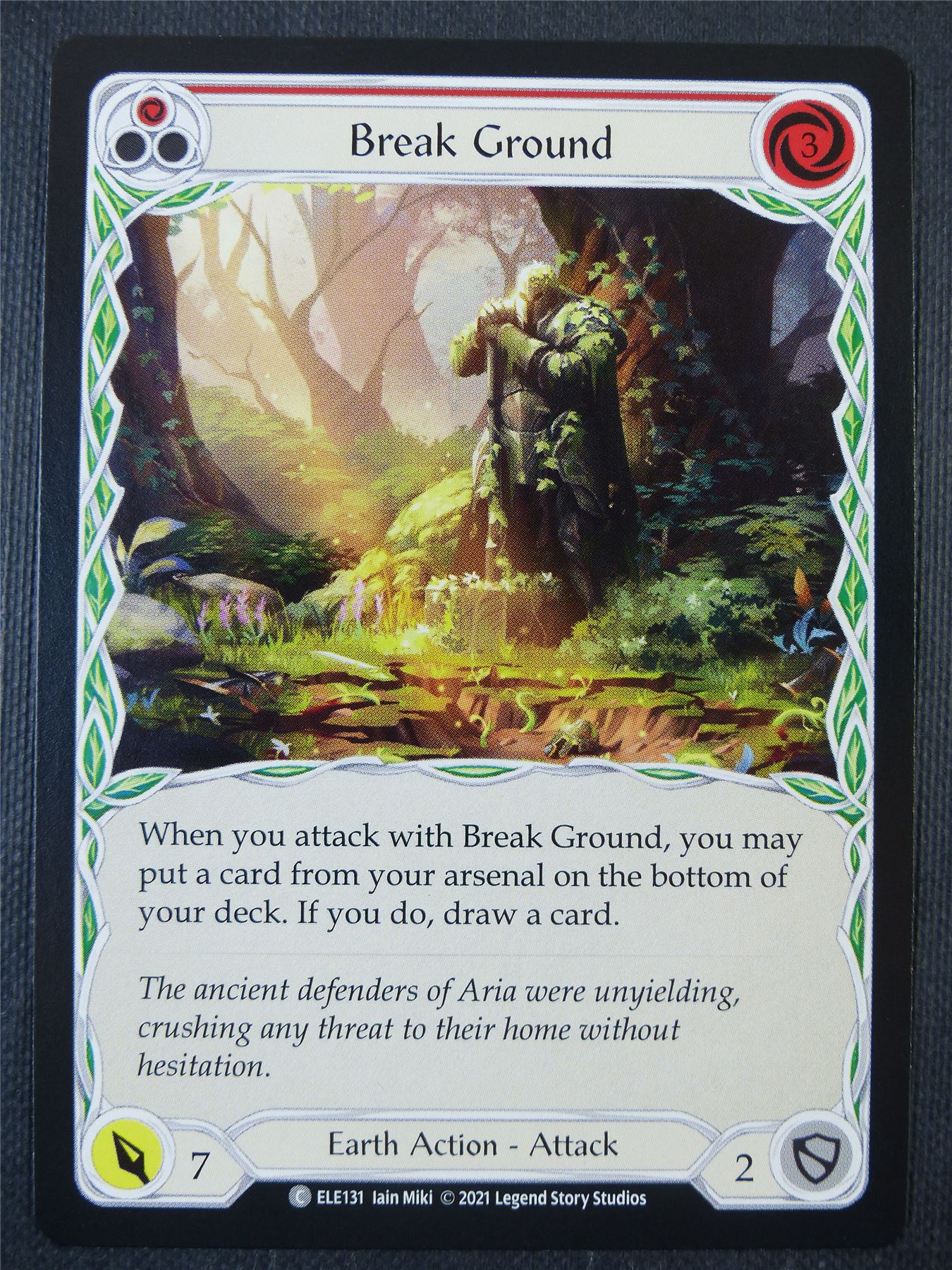 Break Ground - Red - Tales of Aria 1st ed - Flesh and Blood Card #63W
