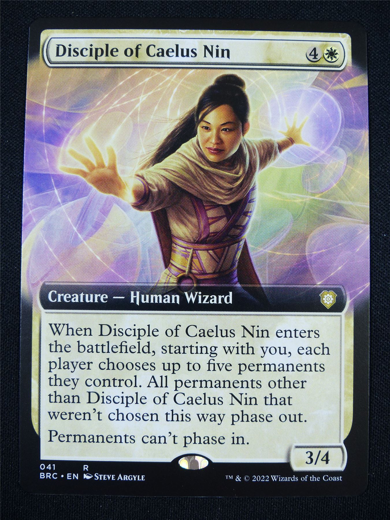 Disciple of Caelus Nin Extended Art - Mtg Card #YK