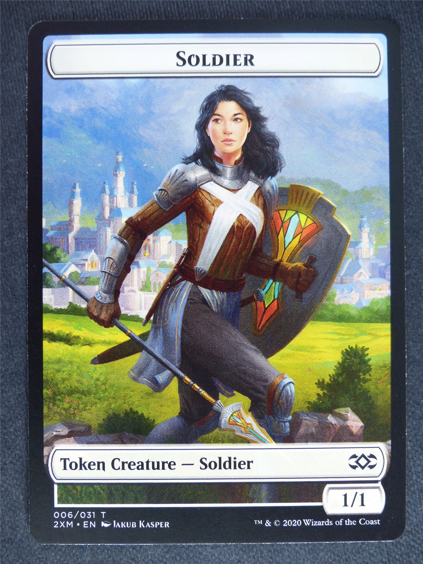 Soldier Token - Double Masters - Mtg Magic Cards #8H