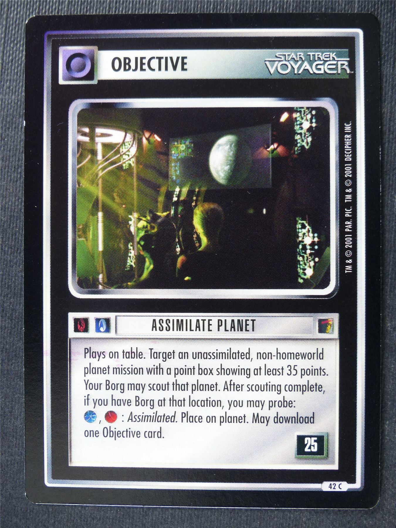 Assimilate Planet - Voyager - Star Trek Card #4TH
