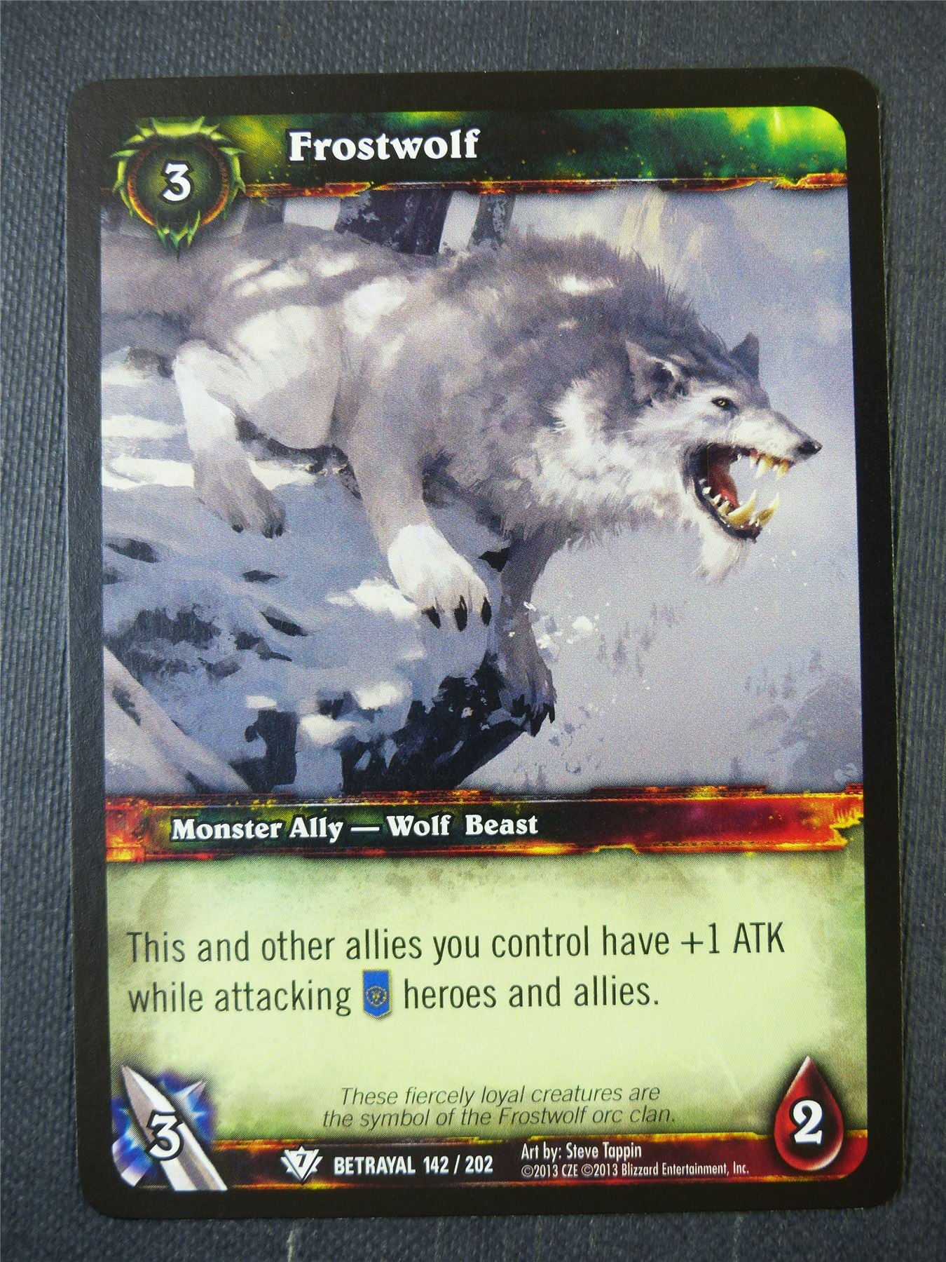 Frostwolf 142/202 - WoW Card #18U