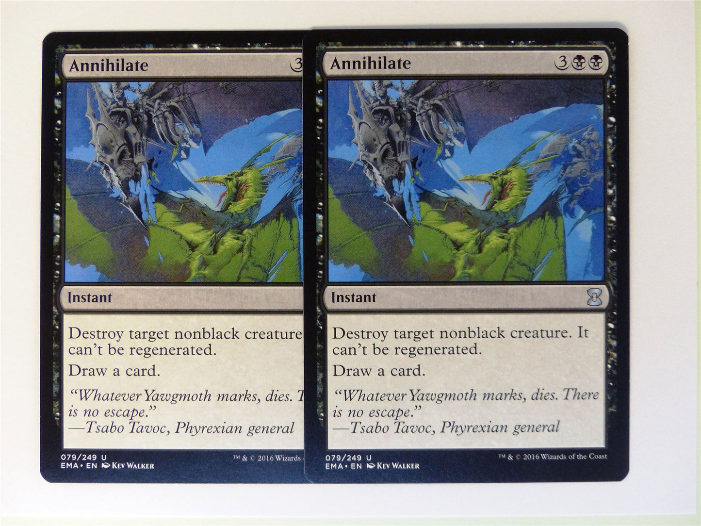 2 x Annihilate - Mtg Card # G56