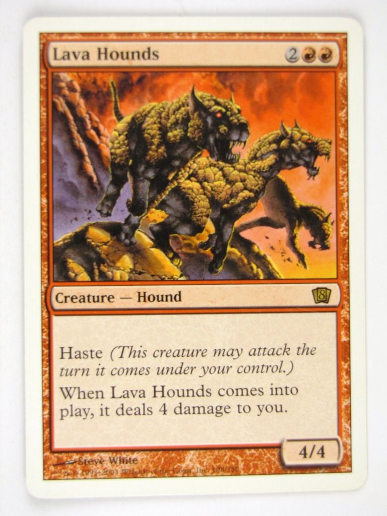 Mtg - LAVA HOUNDS - Played Rare
