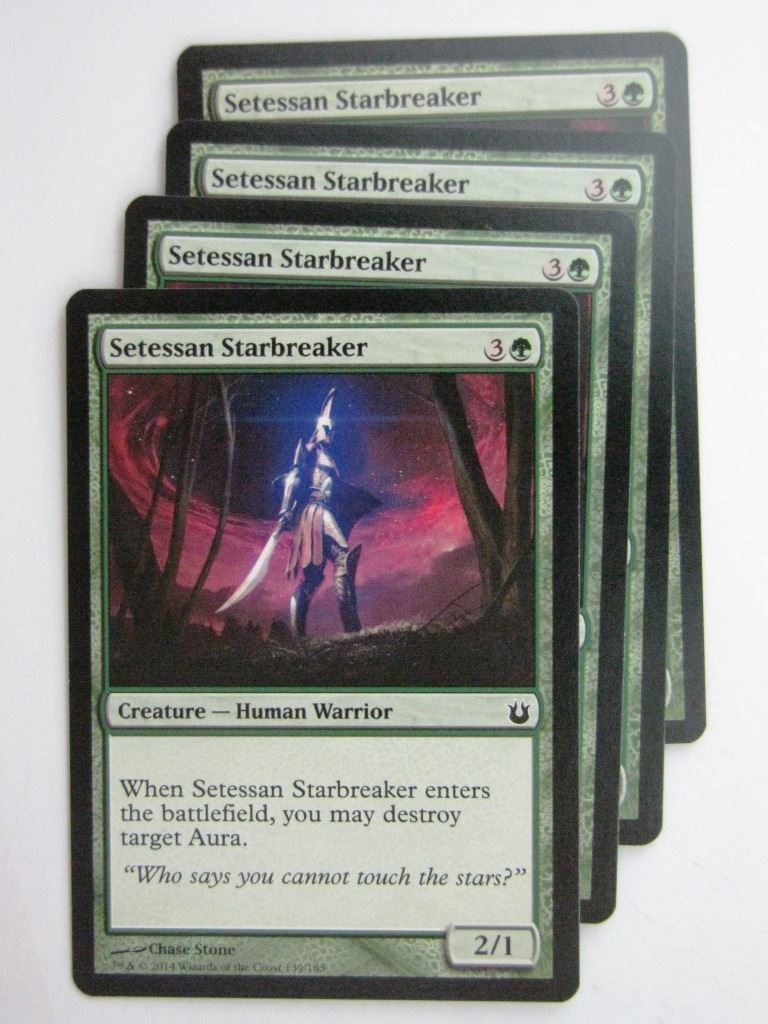 MTG Magic Cards: SETESSAN STARBREAKER x4 Born of the Gods playset # 24C22