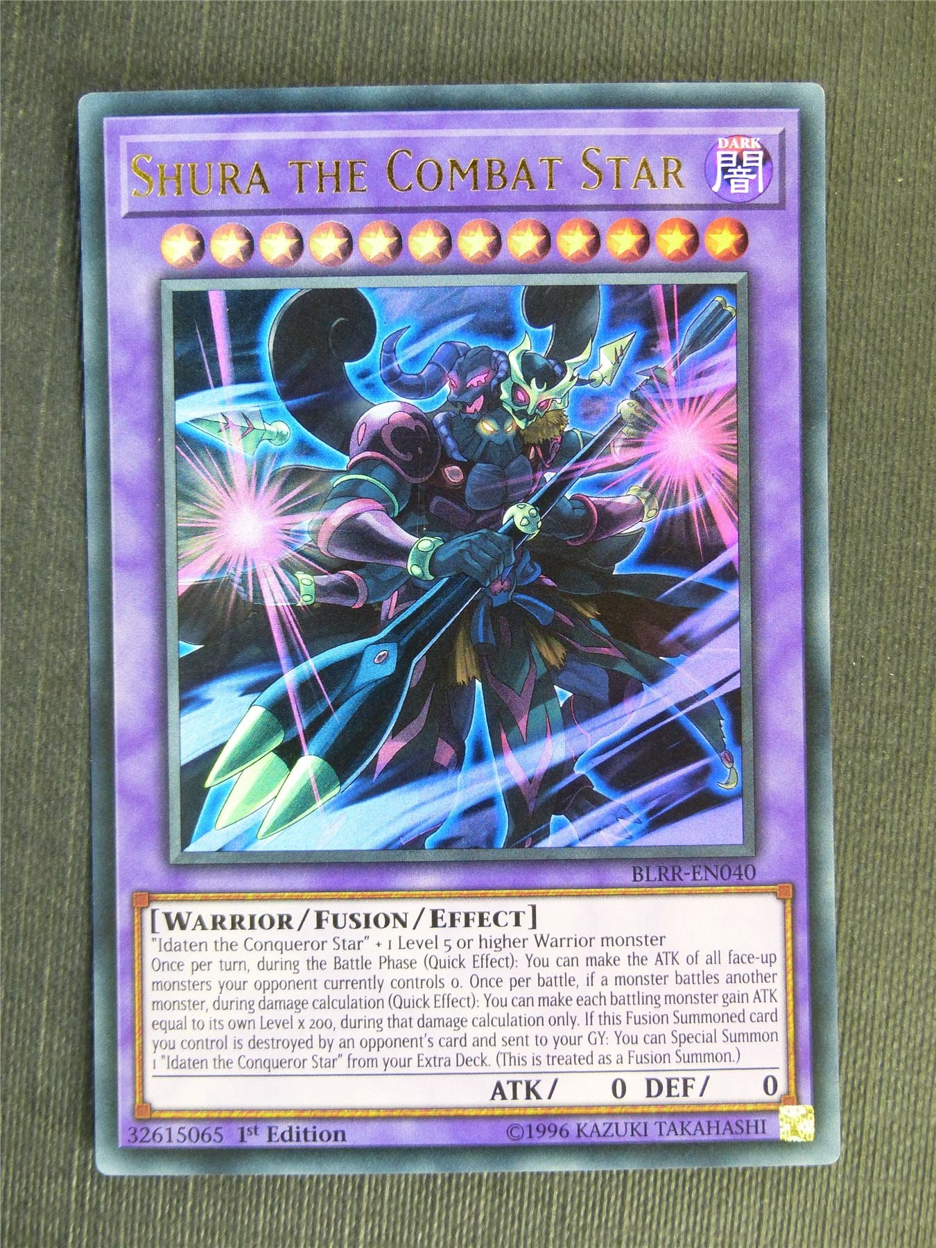 Shura the Combat Star BLRR Ultra Rare - 1st ed