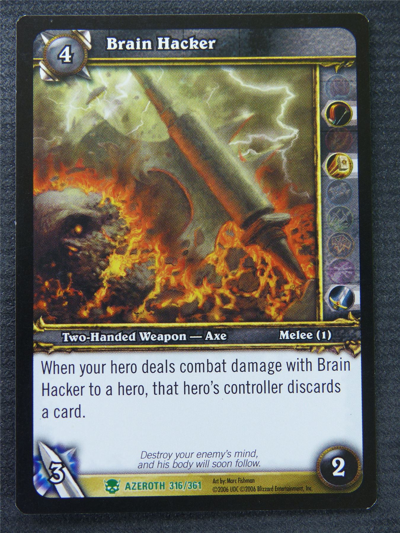 Brain Hacker - Uncommon - World Of Warcraft #1ES