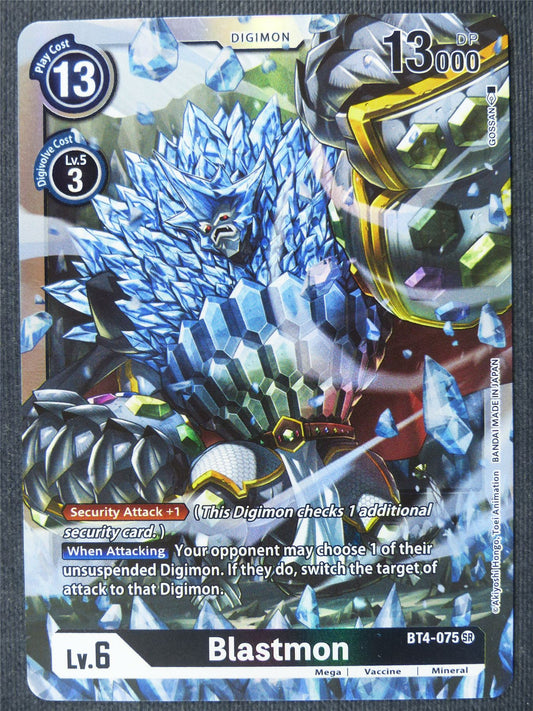 Blastmon BT4-075 SR - Digimon Cards #3AR