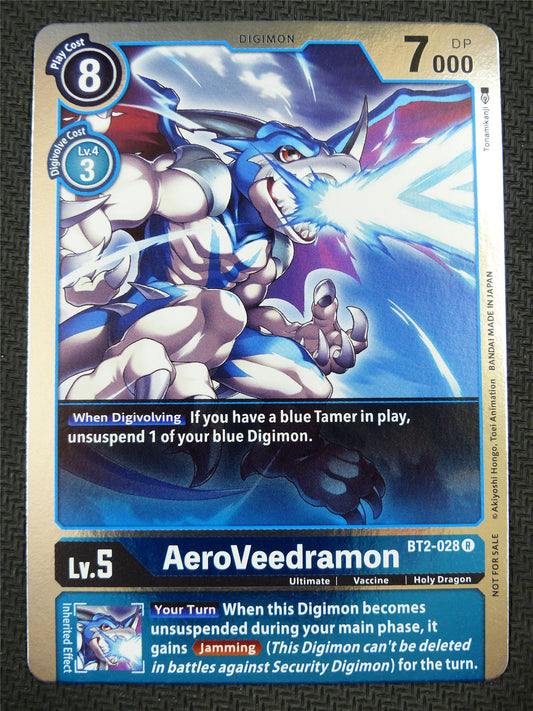 AeroVeedramon BT2-028 R alt art - Digimon Card #5PO