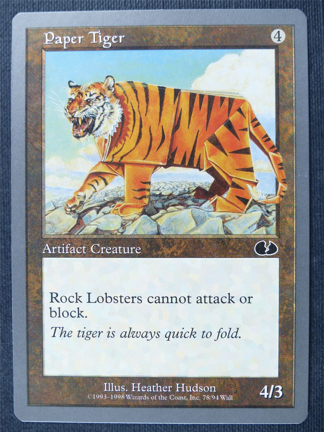 Paper Tiger - Unhinged - Mtg Magic Cards #2PU Paper Tiger - Unhinged - Mtg Magic Cards #2PU