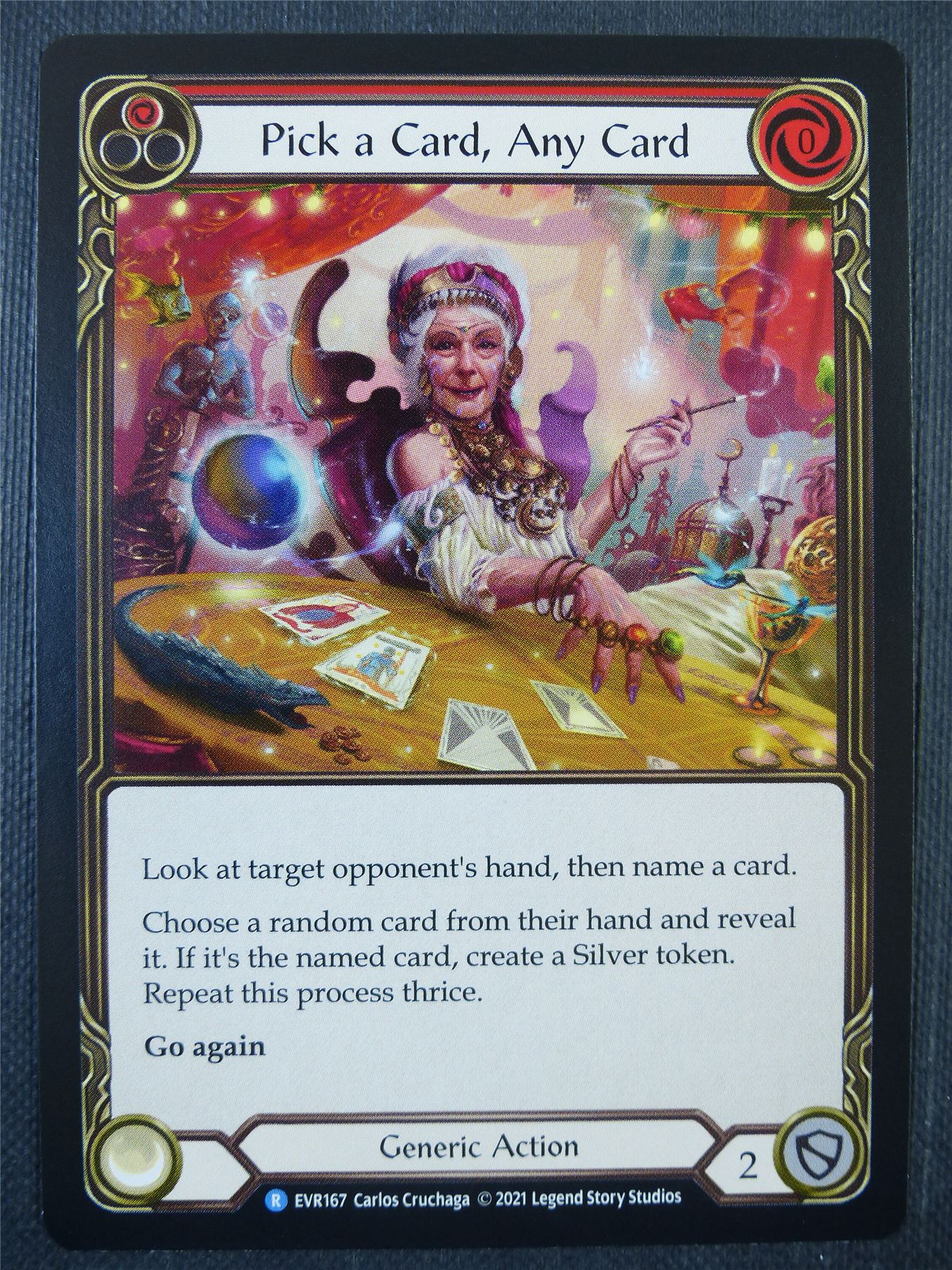 Pick a Card any Card Red - 1st ed Everfest - Flesh & Blood Card #6IQ