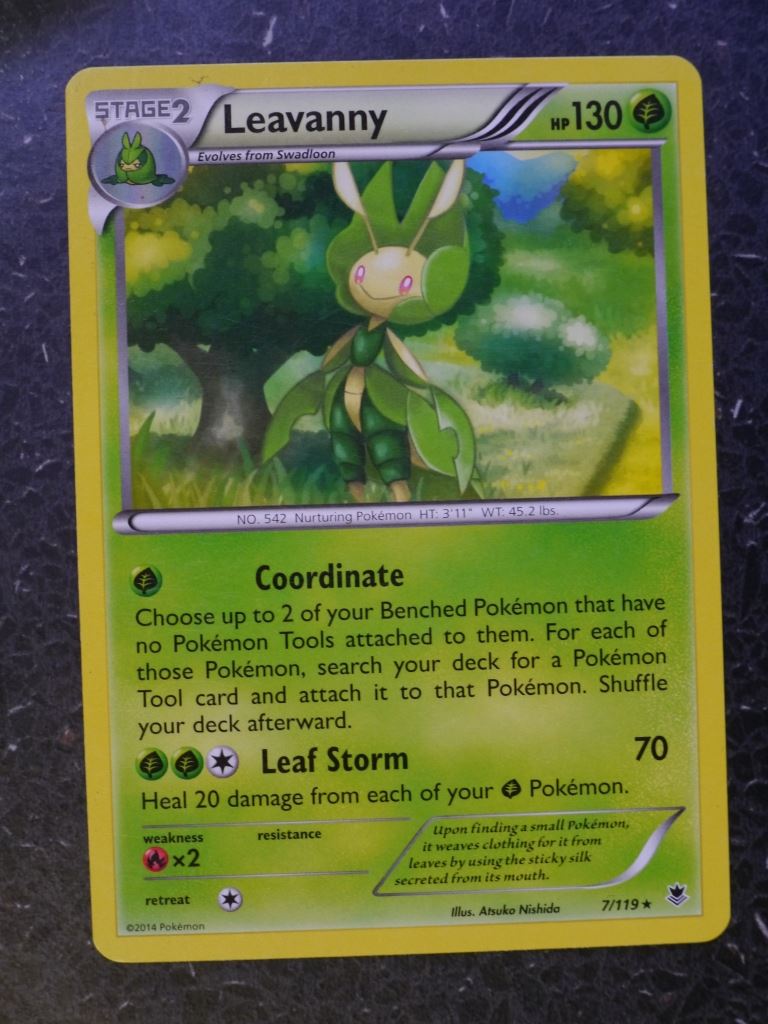 pokemon leavanny card Pokemon Cards: LEAVANNY 7/119 RARE # 5J27 – Archeron